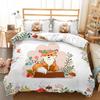 Animal Little Fox Love Bed Three-Piece Quilt Cover 3D Digital Printing Kit Four-Piece Set