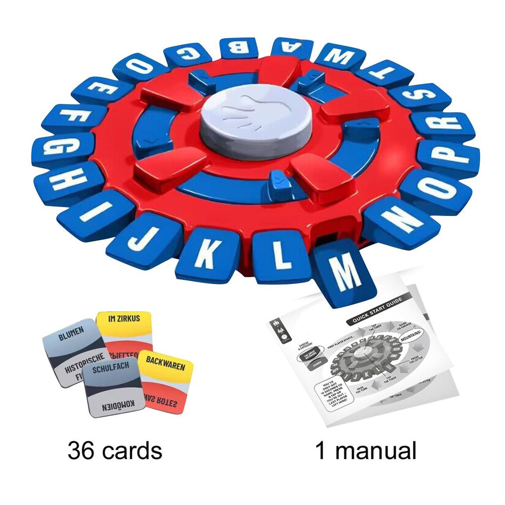 Игра в слова Быстрая семейная настольная игра. Выберите категорию и соревнуйтесь с таймером, чтобы стать последним игроком. Обучающая игра. Отлично подходит для всех возрастов.