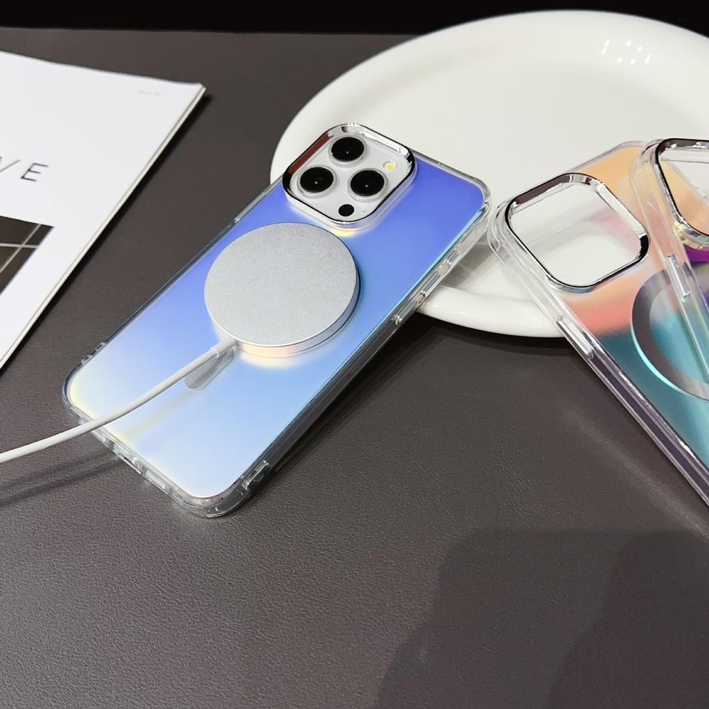 Новый магнитный чехол для телефона Apple 15pro 14 Матовый IMD Модный защитный чехол для телефона
