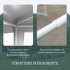 Garden Gazebo 3 X 3 M Party Tent Reception Tent Steel Structure PE Fabric For Parties And Weddings White