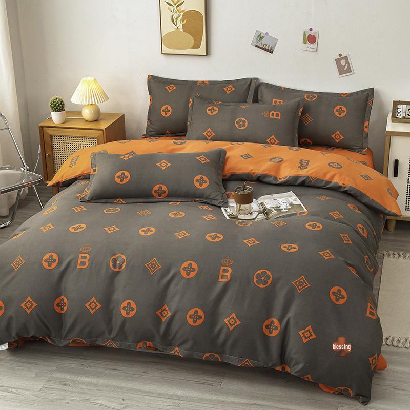 Washed Cotton Skin-Friendly Duvet Cover for Single/Double Bed - Simple & Fresh Design