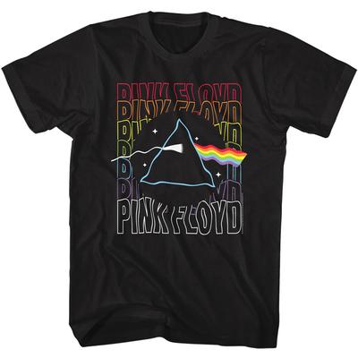Pink Floyd Волнистый Темная Сторона Луны Призма Мужская Футболка Психоделическая Музыка Унисекс Футболка