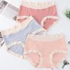Трусики с высокой талией для женщин, дышащие трусы пуш-ап из чистого хлопка, удобное нижнее белье больших размеров