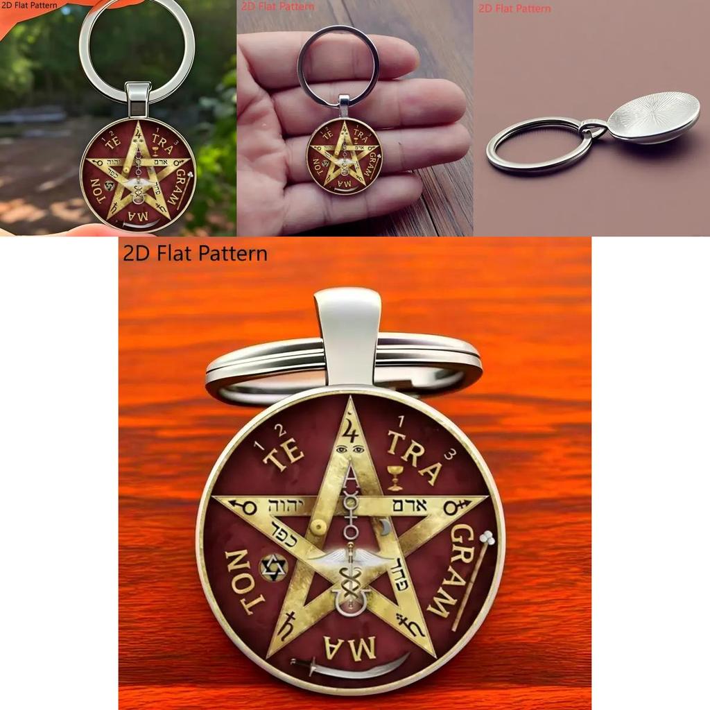 Five Pointed Star Pendant Keychain With Zinc Alloy Material For Gift Giving And Collectors Items