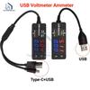 Цифровой USB-вольтметр-амперметр с ЖК-дисплеем для автомобиля, телефона, индикатор напряжения, тока, вольт, ампер, мощности, емкости, детектор зарядного устройства, монитор