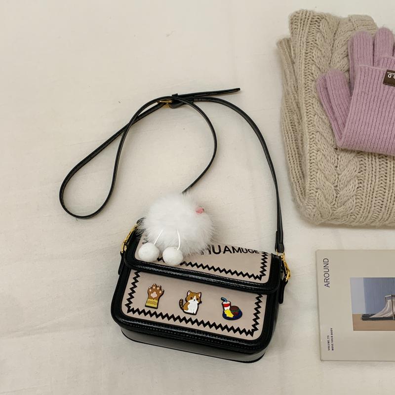 Вышитая Сумка Милый Мультяшный Животный Crossbody Сумка Для Леди Девочек Корейский Стиль Y2k Тренд Сумка на Плечо Сумка-Почтальон Маленькая Сумка