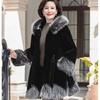 Autumn and Winter Mink Fleece Jacket Women's Mid-length Plus Size Mink Coat Women's Hooded Faux Fur Slim-fit Jacket Women
