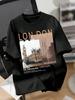 Летняя Унисекс 100% Хлопок Повседневная Модная Свободная Boston EST 1997 С Принтом Круглый Вырез Короткий Рукав Футболка Универсальный Топ
