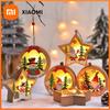 Xiaomi Рождественские украшения светодиодный ночник светящийся кулон в виде рождественской елки Санта-Клаус снеговик подвесное украшение рождественские ночные огни