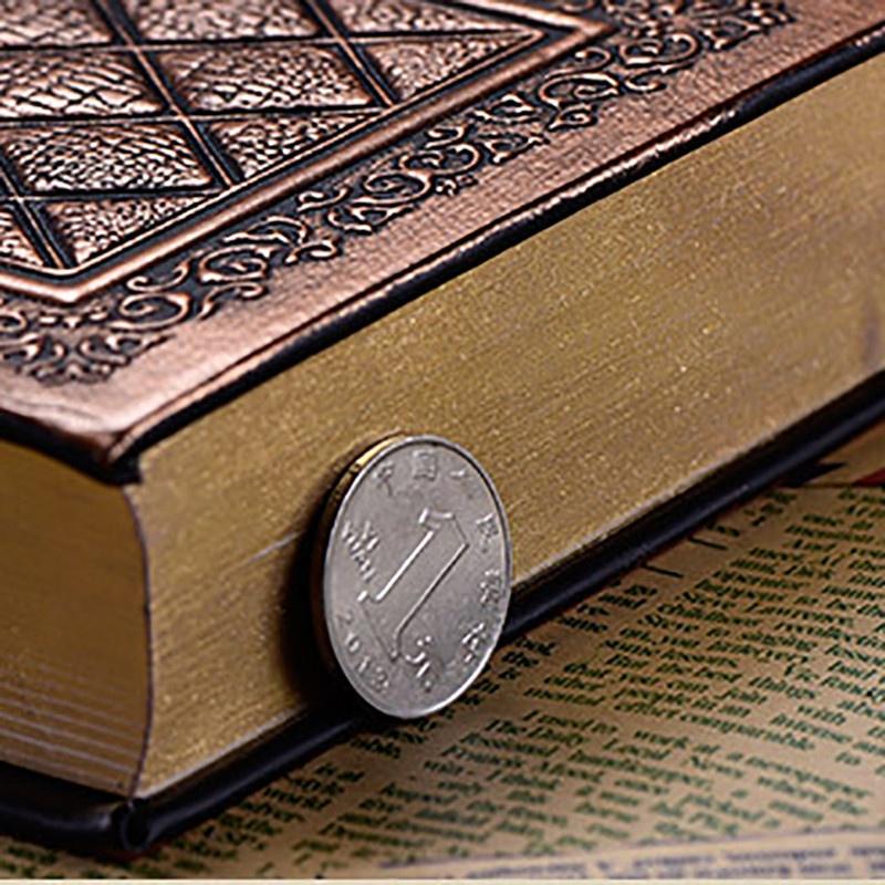 Блокнот в стиле ретро с пустой внутренней страницей в твердом переплете, кожаная лицевая книга A5, рельефный планировщик, кисть для ноутбука, золото Si