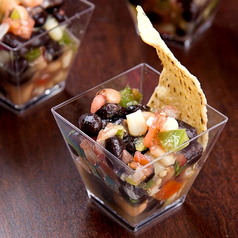 50 шт. формочек для мусса: Десертная ложка и чашка, подходят для дней рождения, свадеб и праздничных вечеринок - мыть только вручную