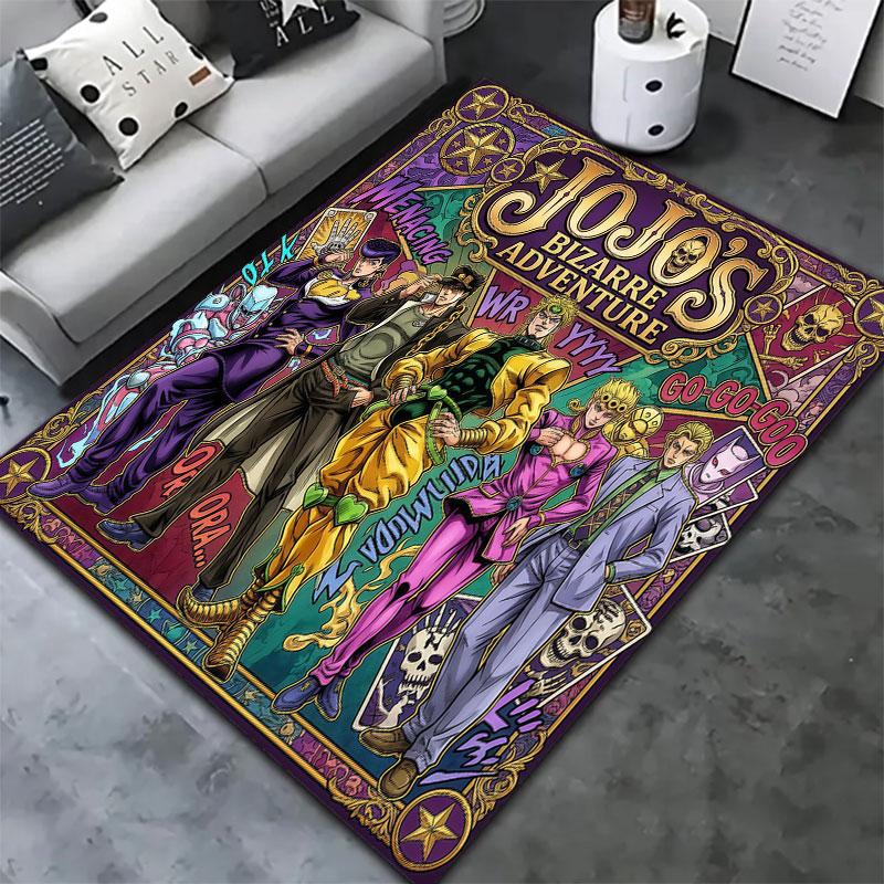 Jojos Bizarre Adventure Carpet Rug For Living Room Bedroom Home Sofa Decoration Kids Play Nonslip Floor Mat