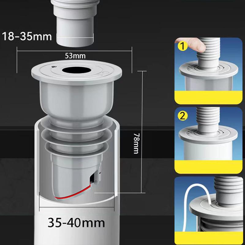 Силиконовый уплотнитель для канализации в ванной комнате, уплотнитель для кухонной раковины, заглушка для канализационной трубы, уплотнитель для стиральной машины, препятствующий появлению запаха, соединитель для слива в полу