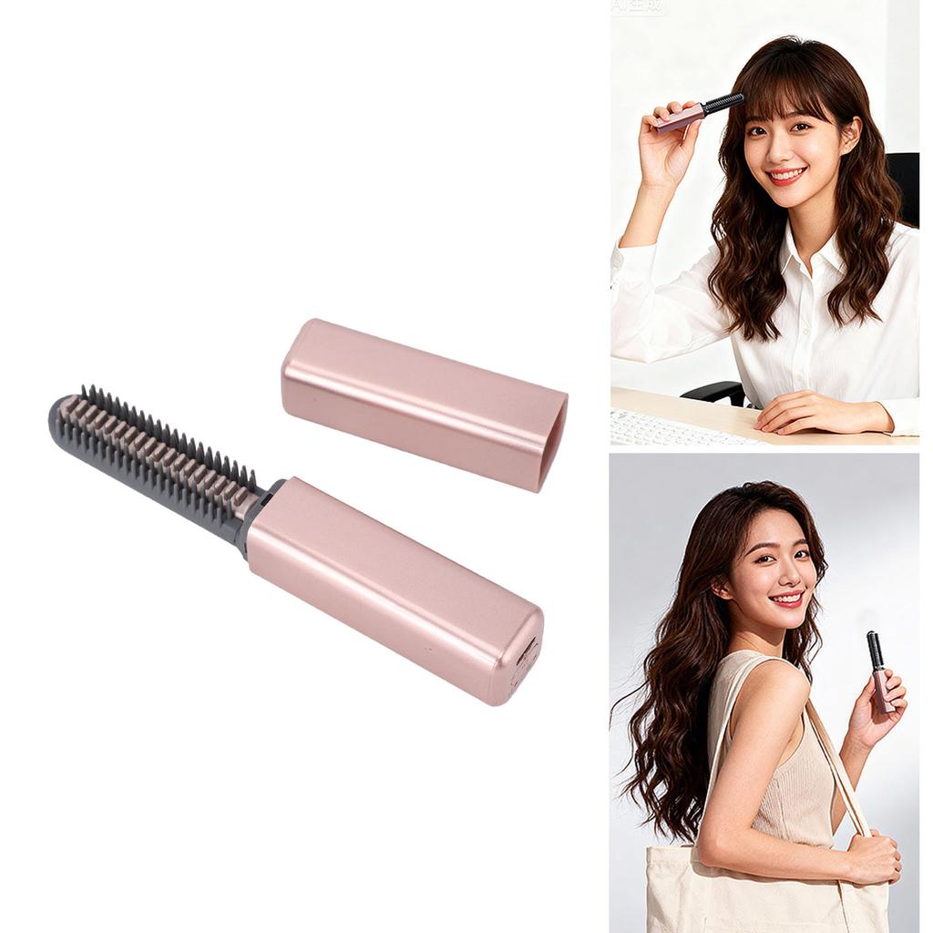 Flat Iron USB Rechargeable 15S Heat Up Cordless Small Hair Straightener for Short Hair Bangs
