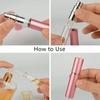 10ml Perfume Glass Bottle Aluminum Liquid Container Portable Perfume Atomizer  Travel