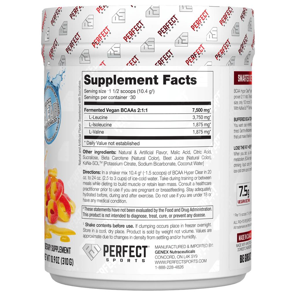 Bcaa Hyper Clear, Интенсивное персиковое кольцо, 310 г(10.9 унц)