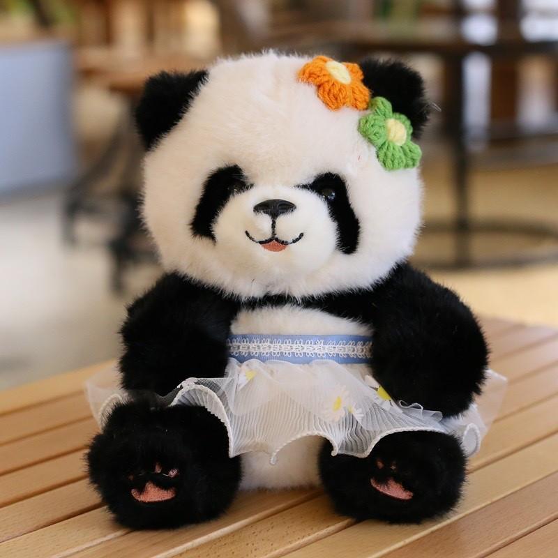 Giant Simulation Cute Panda Plush Toy Doll Silly Travel Souvenir Mascot Gift