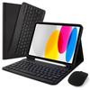 Защитный чехол для iPad Air 4/5: Магнитный съемный чехол-клавиатура Bluetooth 10,9 дюйма