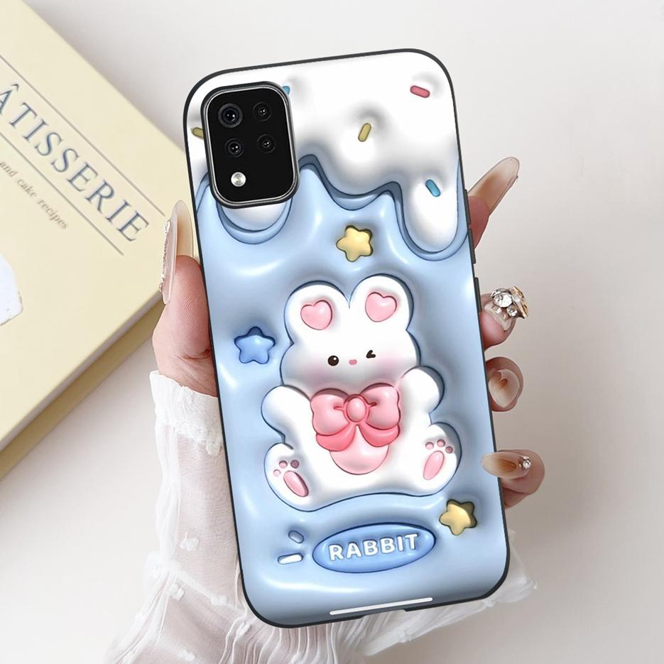 Чехол для LG K42 Чехол для LG K52 LM-K520 Милый Мультяшный Кролик Мягкий Силиконовый Чехол для Телефона Для LG K62 K 42 52 LGK42 LGK52 Задняя Крышка Сумки