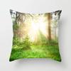 Office Living Room Home Pillowcase Car Ornaments Forest Sunshine Landscape Print Pillowcase