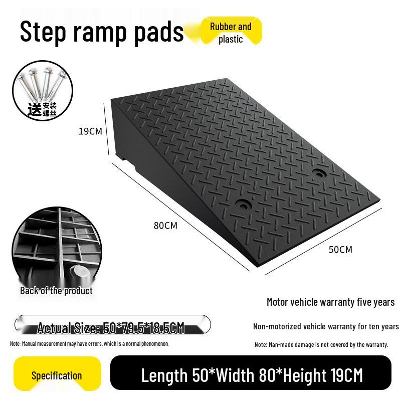 Резиновый пандус для бордюров, для автомобилей и домашних ступеней