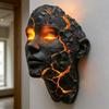 Huaqianguhh Настенный светильник «Стена треснувшей души», 3D-бра из смолы с изображением человеческого лица и светодиодным свечением, Реалистичный эффект разбитого, Художественный ночник для готики и научной фантастики