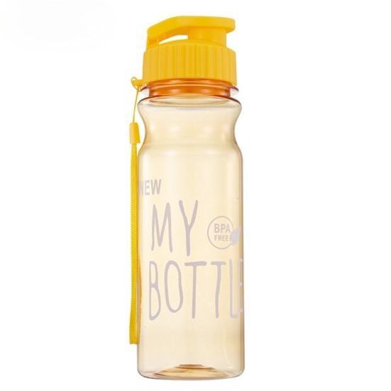 650 мл Прекрасный герметичный легкий контейнер для воды большой емкости для фитнеса и спорта со шнурком, бутылка для питья на открытом воздухе