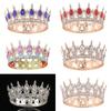 Украшения для торта Барокко Короны для конкурсов Роскошная Хрустальная Корона Королевы Принцессы Свадебные принадлежности для вечеринок