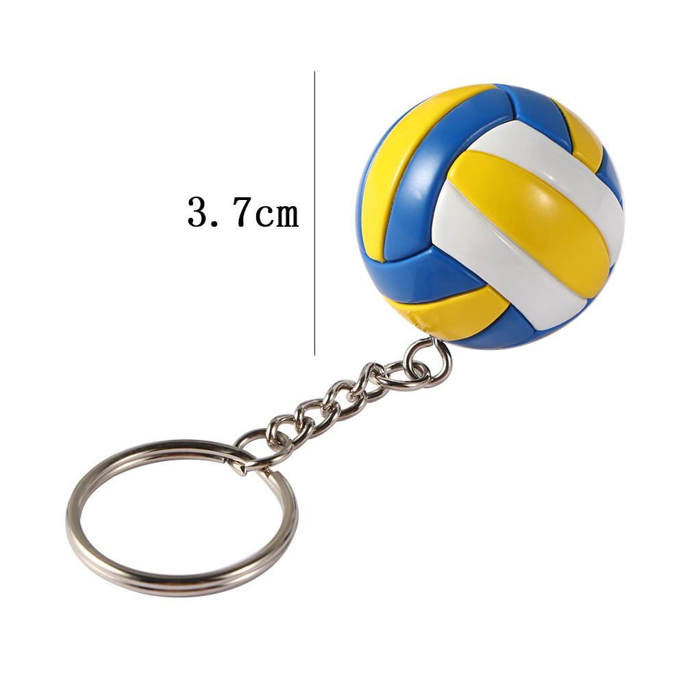 Volleyball Baseball Fun Keychains Car Pendant Key Ring Bag Pendant Ball KeyChain Key Holder