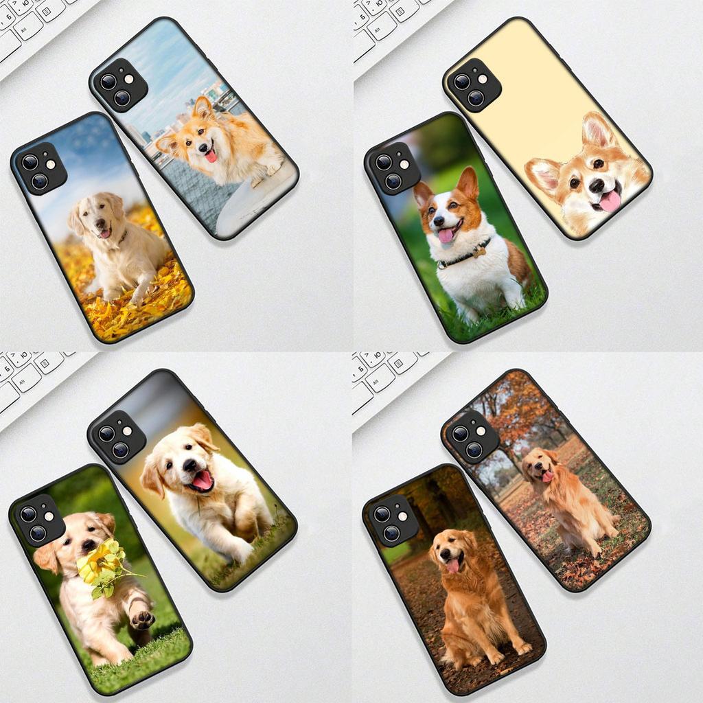 for Motorola Moto G82 G20 G22 G23 G32 G8 G7 G9 Power Plus G41 G30 G71 E22 E13 E20 E32 Phone Case Golden Retriever Dog Corgi