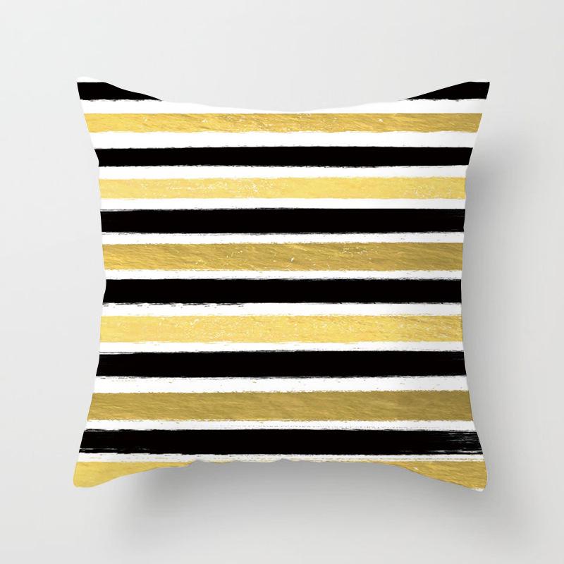 Дом Продукты Новый Черный Геометрический Диван Подушка Наволочка Цифровая Печать Офисная Наволочка