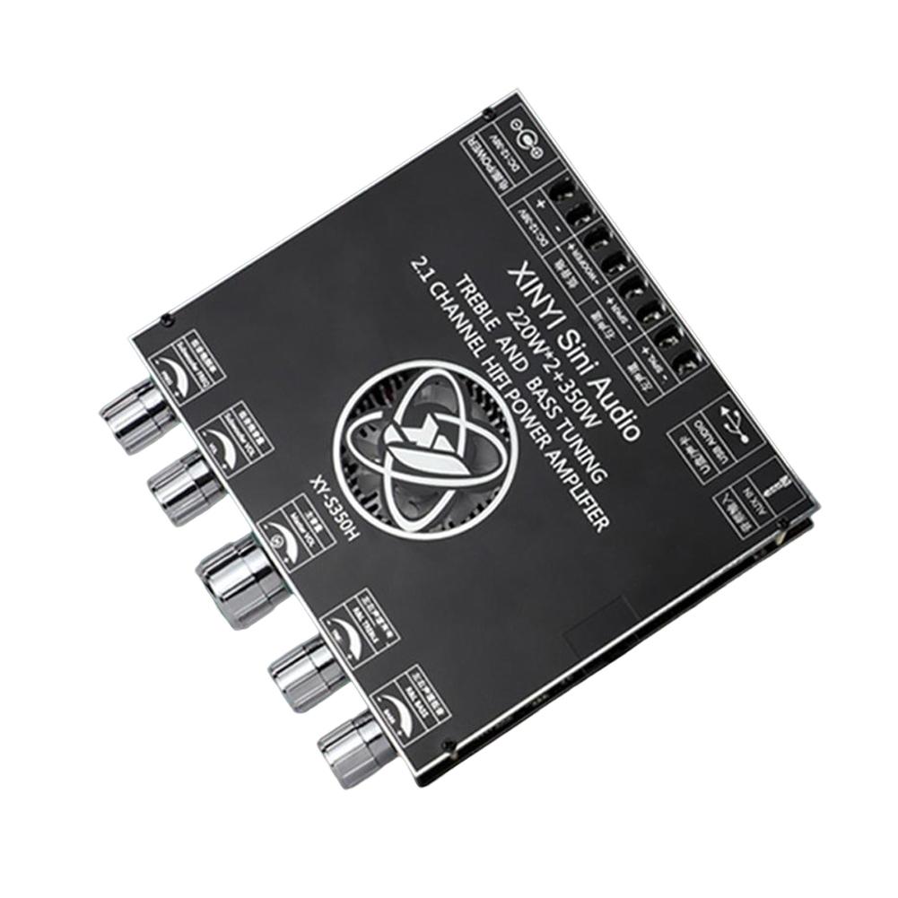 XY-S350H App Control 220Wx2+350W Amplifier Board 2.1 Dual Channel Bluetooth-Compatible 5.1+AUX+USB Sound Card HiFi Modulator