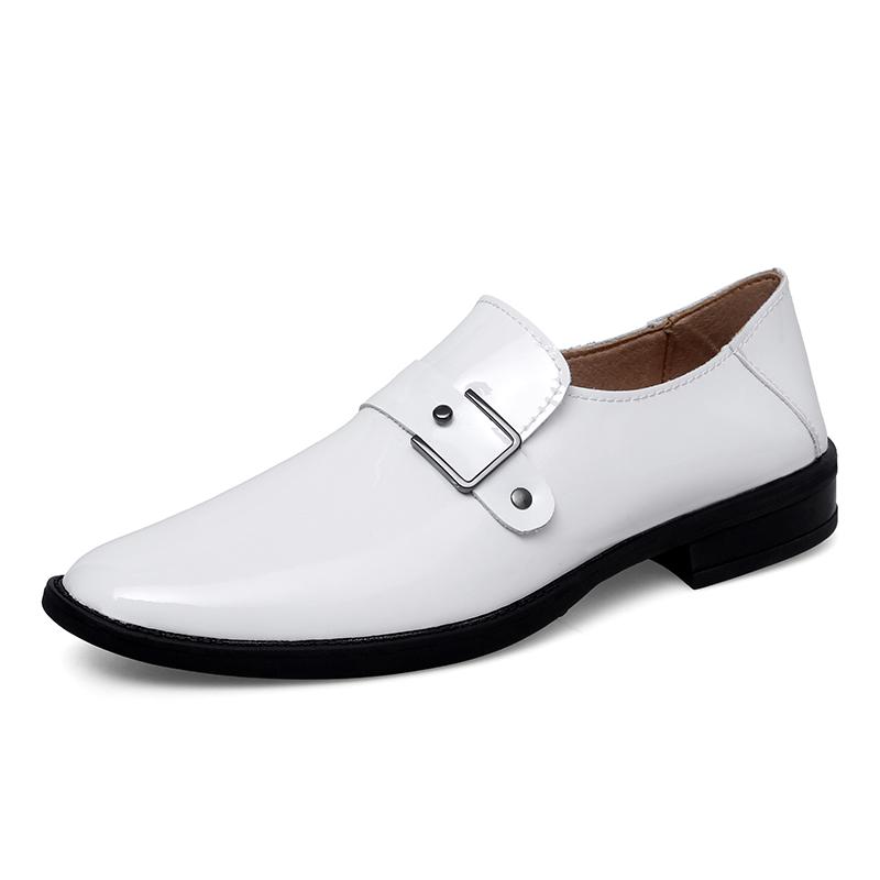 Модная кожаная обувь-слипоны для платья, мужская, удобная офисная обувь для работы, с острым носком, формальная обувь, мужские лоферы, универсальные бизнес-балетки