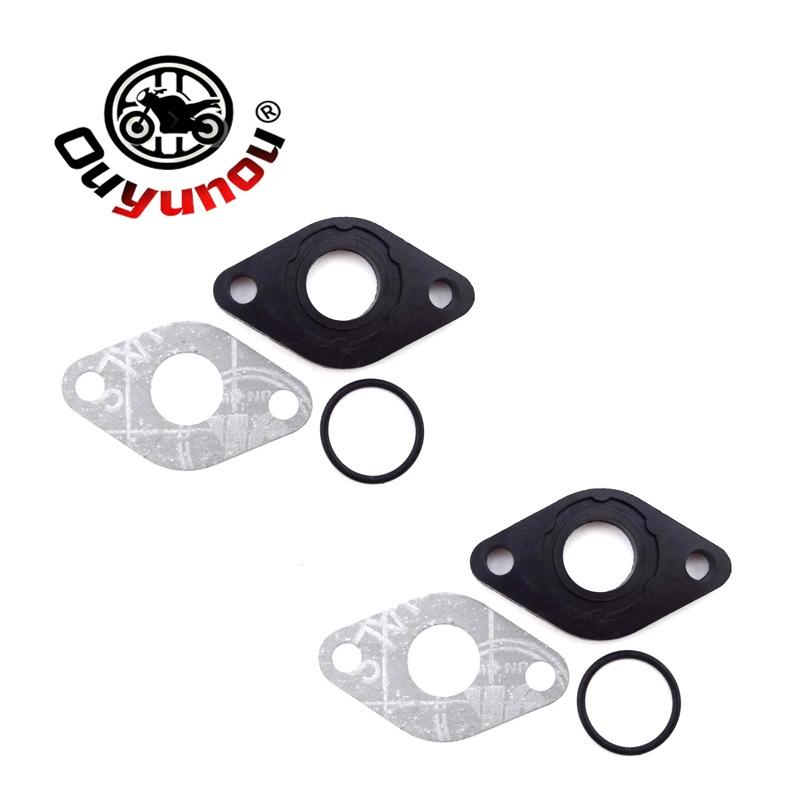 Ouyunou 17mm Carburetor Carb Intake Gasket For GY6 50cc Moped Scooter Parts