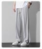Мужские летние легкие широкие брюки Ice Silk - повседневные брюки свободного кроя