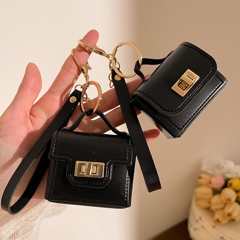 Креативный мини-кошелек для монет, брелок, кошелек для мелочи, универсальный кожаный чехол для ключей, сумка для хранения наушников, подвеска