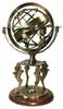 18" Solid Brass Armillary Sphere Vintage Nautical Astrolabe Globe Nautical Décor