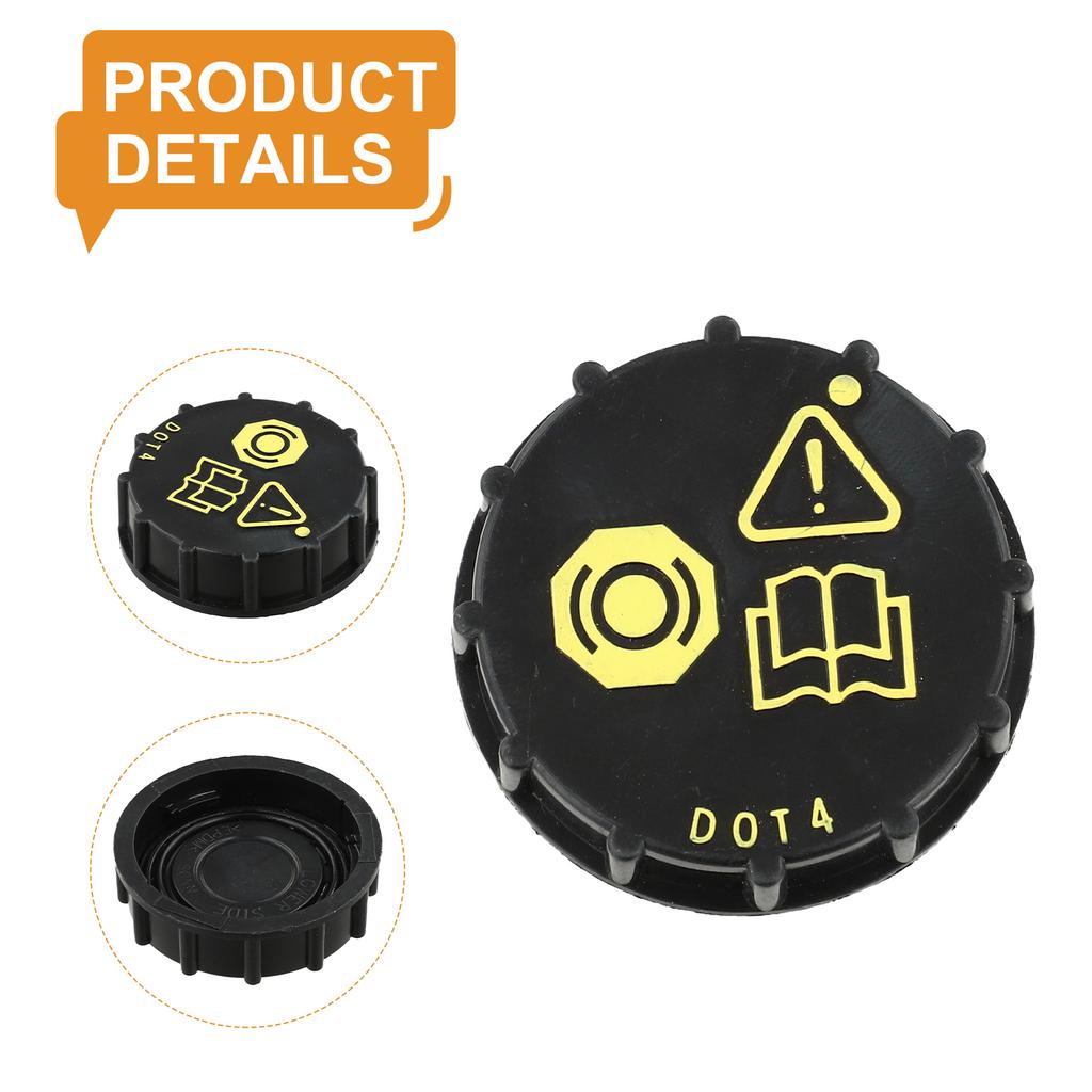 Cover Brake Master Cylinder Oil Cap Covering Accessories Black For Mazda 2 De Fits For Mazda 6 GH #DF71-43-55Y