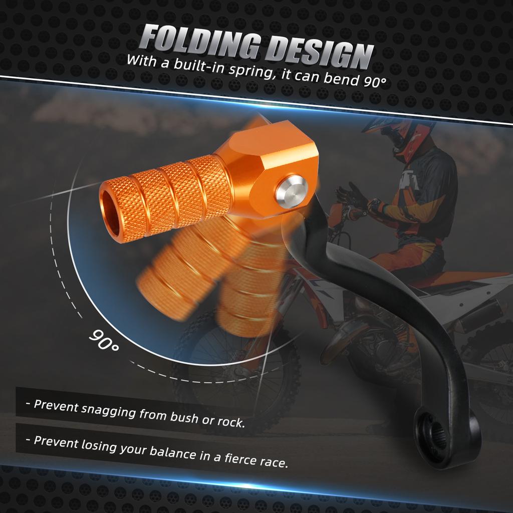 NICECNC For KTM EXC 300 TPI 2017-2019 EXC XCW TPI 250 300 Folding Tip Forged Shift Lever SX XC SXF XCF 125 150 200 350 450 505