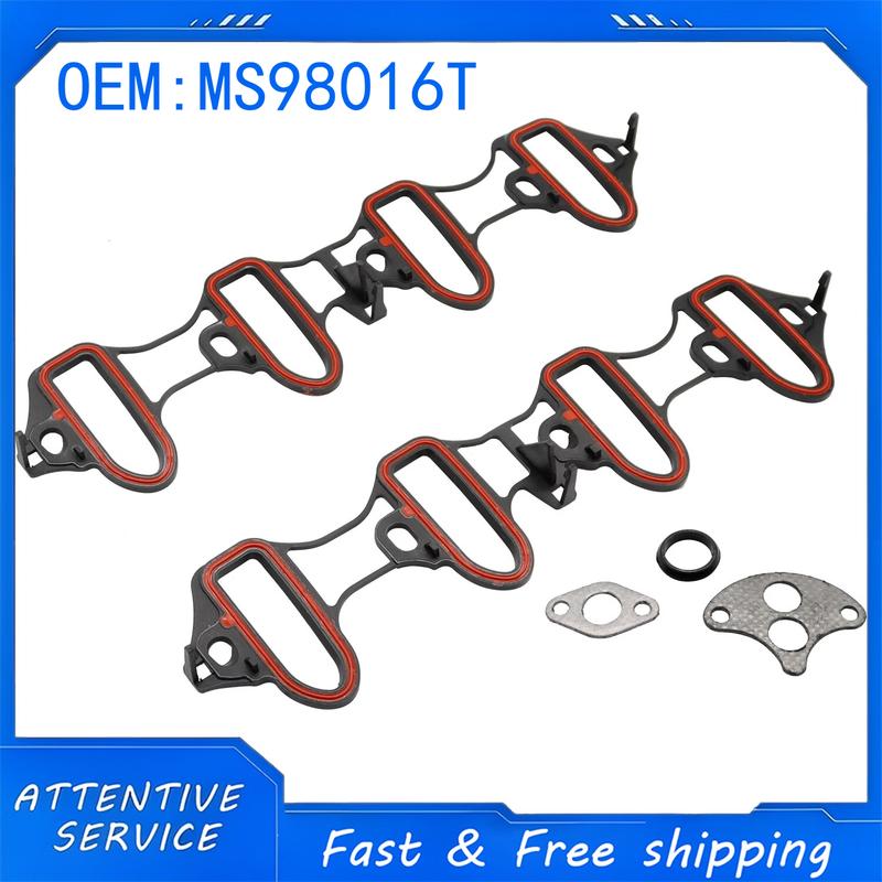 Intake Manifold Gasket Set MS98016T Compatible with Buick Cadillac Chevrolet GMC Hummer Isuzu Saab Workhorse