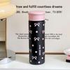 304 Stainless Steel Pink Bow Water Bottle Large Capacity Double-layer Water Cup  Sport