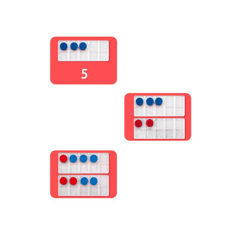 Пособие для разложения и состава чисел в десятичной рамке для арифметики 1 класса (Сложение/Вычитание в пределах 20)