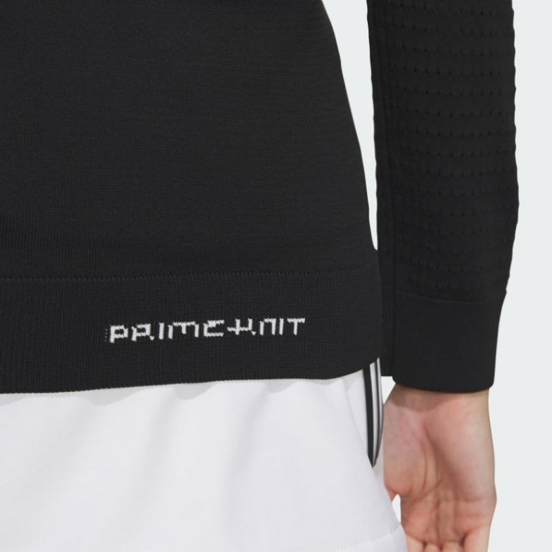 Adidas Golf 2024 S S Women Golf Prime Knit Gradient Pattern Long Sleeve Crewneck Pullover In6609