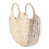 Women'S Wicker Handbag Semicircle Bags Totes Beach Straw Woven Rattan Bag Retro Rattan Bag Handknitting