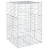 Gabion with Lid 100x100x150 cm Galvanized Iron