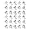 30pcs Orthodontic Crimpable Hook Portable Stainless Steel Dental Crimpable Hook Accessory for Arch Wire