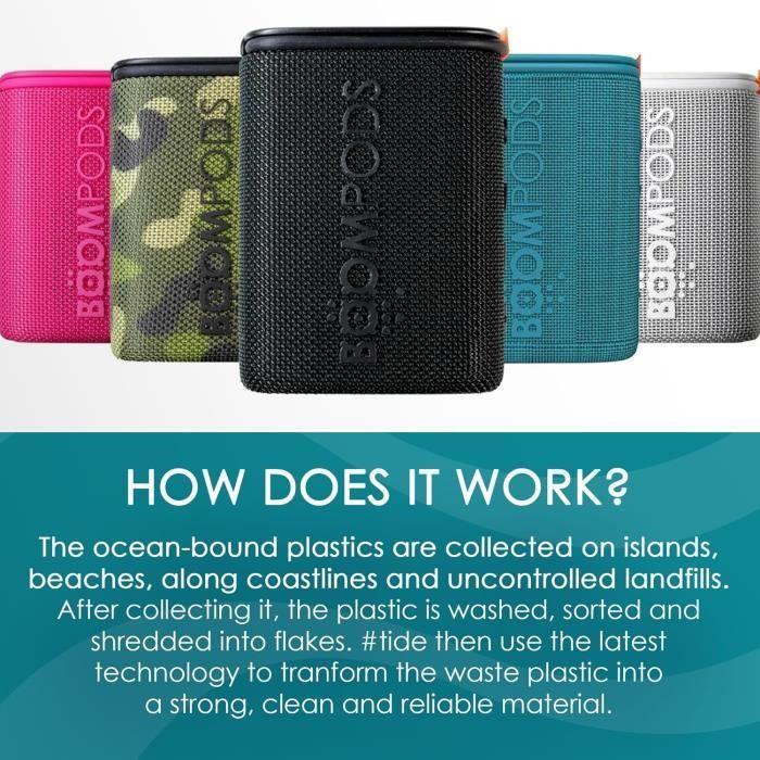 Boompods beachboom enceinte portable mono noir 5 w