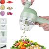 5 In 1 Electric Vegetable Cutter Set Portable, Rechargeable, Wireless Food Processor & Chopper Machine for Pepper, Garlic& Meat
