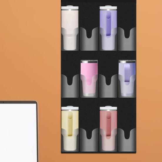 Держатель для бутылок с водой для чашек, 12 карманов, большой вместительный органайзер с 4