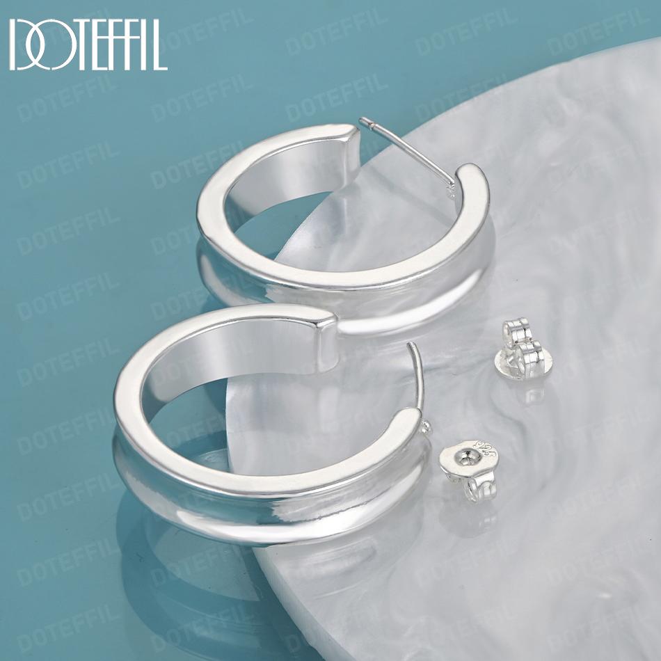 Круглые серьги для пирсинга из стерлингового серебра 925 пробы, модные свадебные украшения